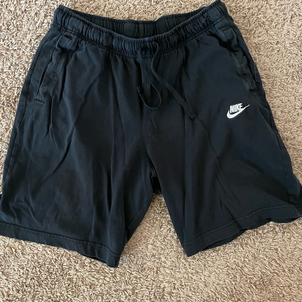 Black Nike Sweat Shorts with Draw string
